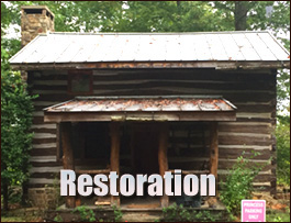 Historic Log Cabin Restoration  Pickens County,  South Carolina