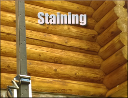  Pickens County,  South Carolina Log Home Staining